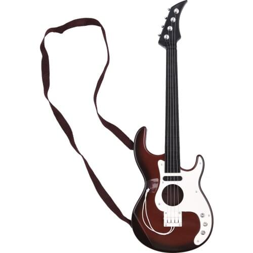 19 inches Children Simulation Bass Guitar 4-String Mini Musical Instrument Educational Guitar Bass Toy for Kids Beginners