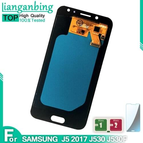 New Super AMOLED LCD J5 2017 J530 SM-J530F J530M Display 100% Tested Working Touch Screen Assembly For Samsung Galaxy J530 LCD