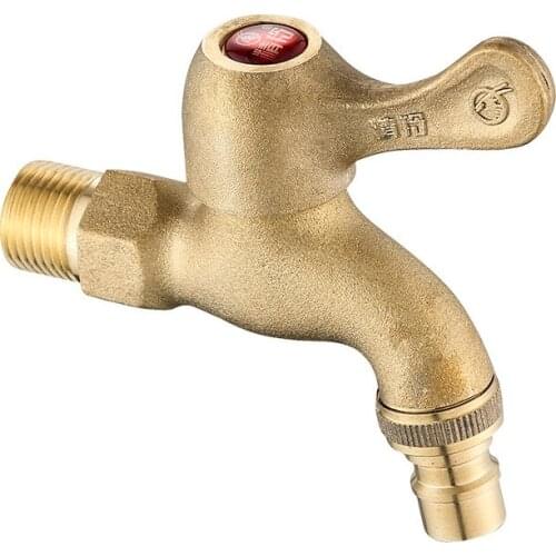 G1/2“ Crane Brass Quick Opening Bathroom Mop Sink Faucet Wall Mount Washing Machine Faucet Garden Jardineria Decoracion