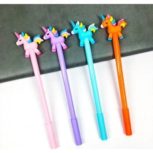 1pcs Unicorn Gel Pens Stationery Novelty Kawaii Pen 0.5mm Cute Pens Cute Cartoon Student Writing Gel Pen Kawaii School Supplies
