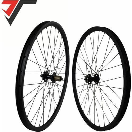 TRIPS Toray T700 29inch mtb carbon wheels tubeless 29er bike wheels 35mm width asymmetric 29 mtb bicycle wheelset for 135mm QR