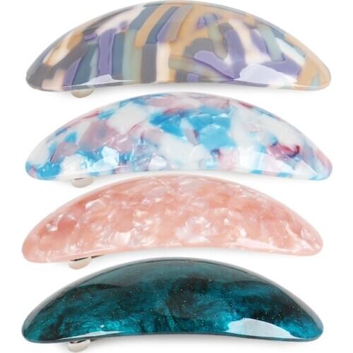 Hot sale Hair Ornament - Acrylic Hair Clip Barrettes for Women Lady Luxury Hair Accessories Jewelry for Thick Hair Tiara Wear