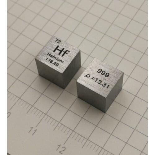 Hafnium Metal Periodic Phenotype Cube 10mm Hf=99.9