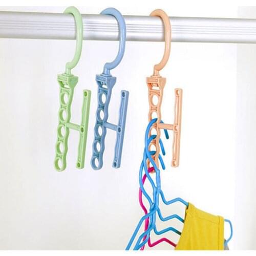 5Hole Practical Clothes Hanger Rack Space Saver Organizer Wonder Clothing Hook Magic Hanger Closet Organizer Space Save
