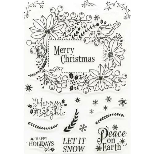 Christmas Dies 2019 DIY New Stamps For Scrapbooking And Clear Stamps Christmas Rubber Stamp Set New Stamps With Die Cuts