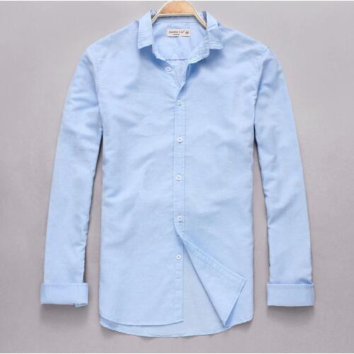 New style Cotton + Linen Shirt Men slim fit long sleeve men shirt linen casual shirts men brand clothing camisa masculina