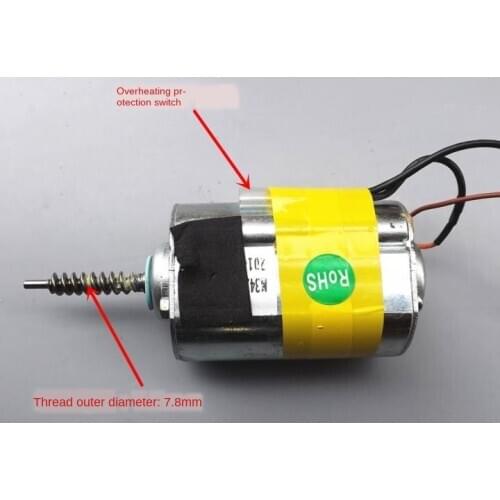 [Special Offer] DC Permanent Magnet Motor Forward And Reverse Adjustable Speed Motor Threaded Shaft DIY Generator 24V30W