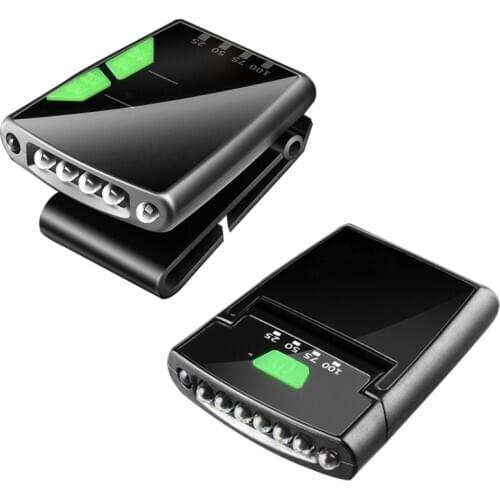 Outdoor Sports USB Rechargeable Headlamp Night Fishing Cap Clip Headlight Battery Display Strong Multipurpose Lighting Equipment