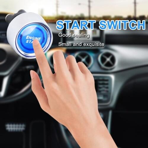 Universal Car Engine Start Switch Push Button Switches Protective Decorative Ignition Starter Car Interior Accessories