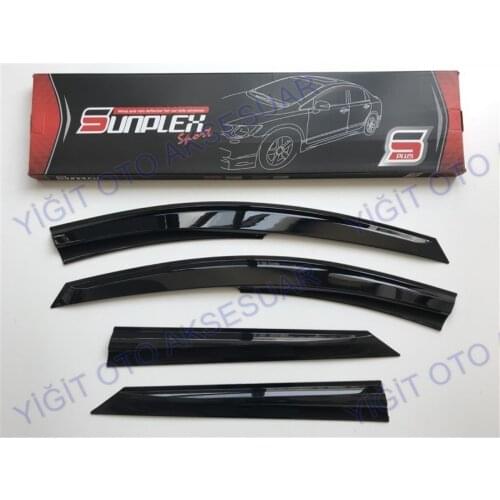 For DACIA LOGAN Rain Wind Deflector 2008-2018 Sunshade Curtains Car Windshield Auto Accessory Universal Spilitter Mud Flap