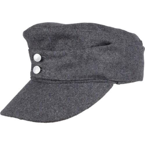 WWII WW2 GERMAN ARMY EM PANZER M43 M1943 FIELD WOOL CAP HAT GREY