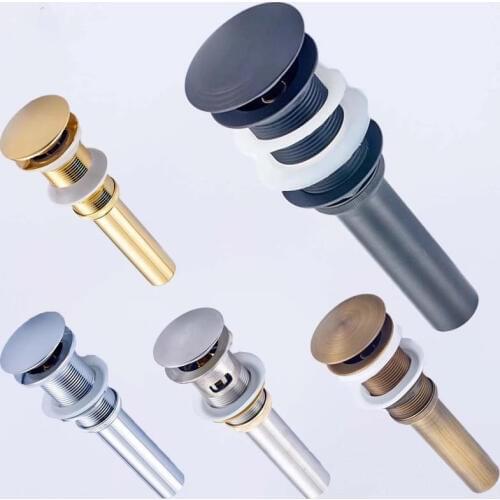 LIUYUE Basin Pop Up Drain Antique/Gold Brass Bathroom Multi-type Basin Pop Up Drain Basin Lavatory Waste Drain Free Shipping