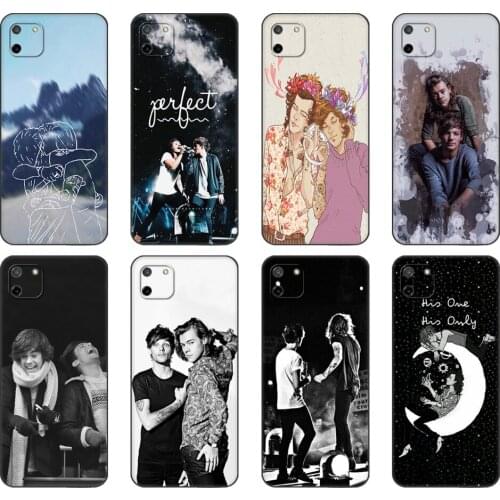 Black tpu Case For OPPO Realme C11 C20 C21 Case Back Cover Bumper Larry Stylinson
