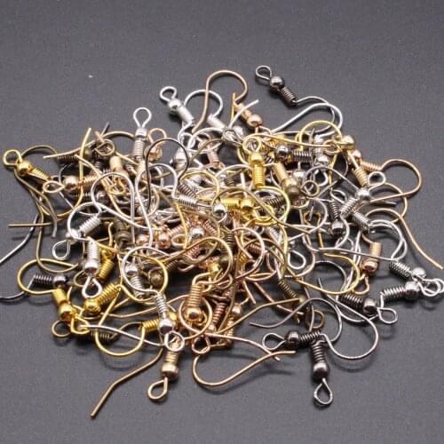 50PCS 20x17mm DIY Earring Findings Earrings Clasps Hooks Fittings Accessories Iron Hook Earwire For Jewelry Making