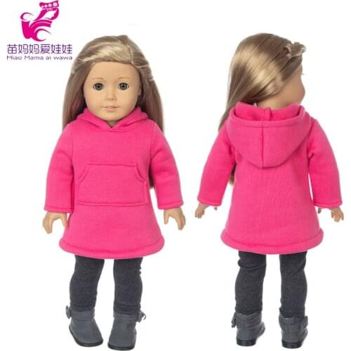 18" American Og Girl Doll Winter Clothes Woolen Coat 43 Cm Reborn Baby Doll Outfit Baby Girl Gifts