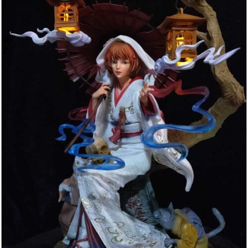 29CM Custom-Made WF2020w Matsuyoi Hime Umbrella Girl GK Painted Complete Resin Model Figure Finished Product