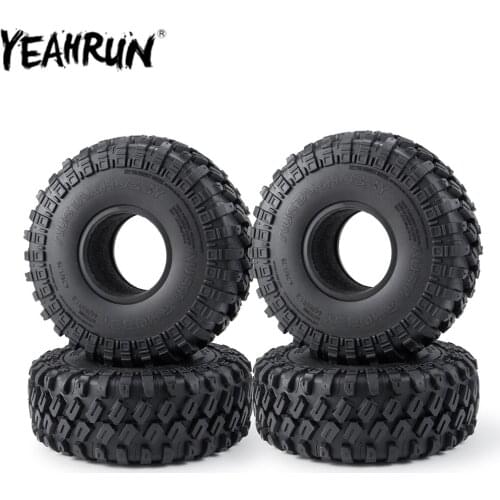 1.9inch Rubber Rocks Tyres Tires 123mm Wheel Tires for 1/10 RC Rock Crawler Car SCX10 SCX10-II 90046 AXI03007 TRX-4