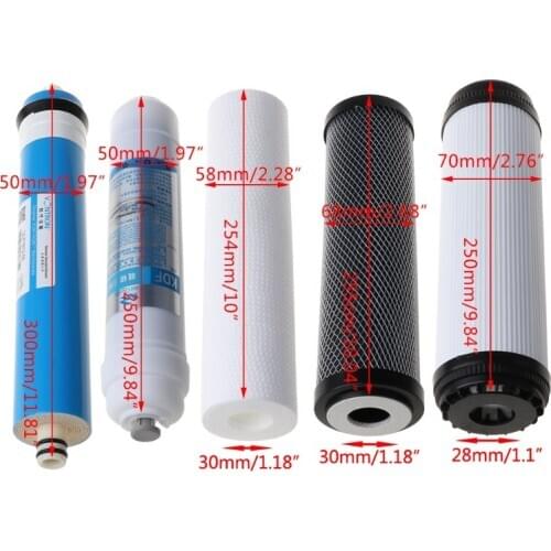 10\" Five-stage Reverse Osmosis Filter Set Water Purifier Element Cartridge
