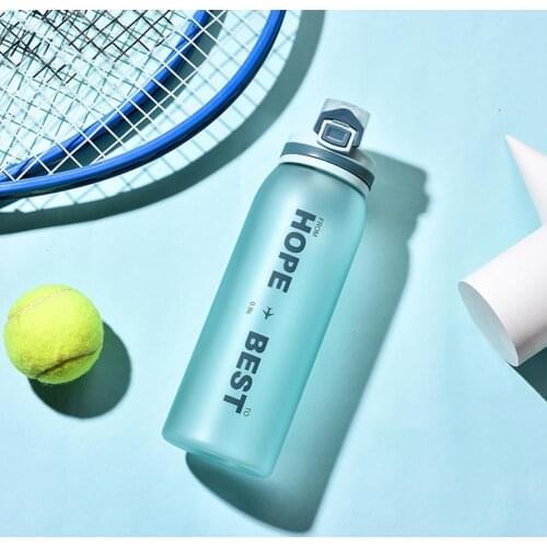 2 Colors Useful Motivational Scale Water Bottle Handle Design Sport Water Bottle Measuring Scale Print for Gym