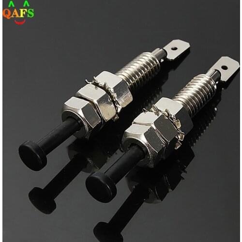 2pcs Hood Door Pin Switch Adjustable Alarm Light Hood Screw Universal Car Alarm Security Adjustable Auto Truck
