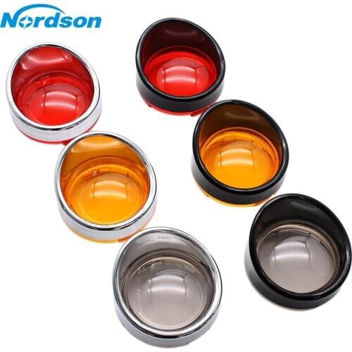 2pcs Motorcycle Turn Signal Light Blinker Bezels Indicator Lens Trim Ring Visor Cover For Harley Touring Sportster Softail Dnya