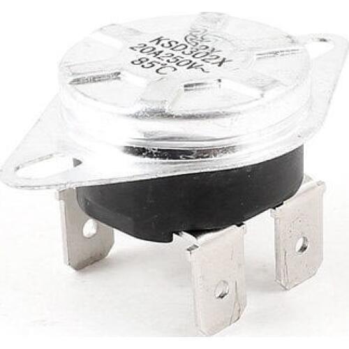85 Celsius Normal Open AC 250V 20A Temperature Controlled Thermostat