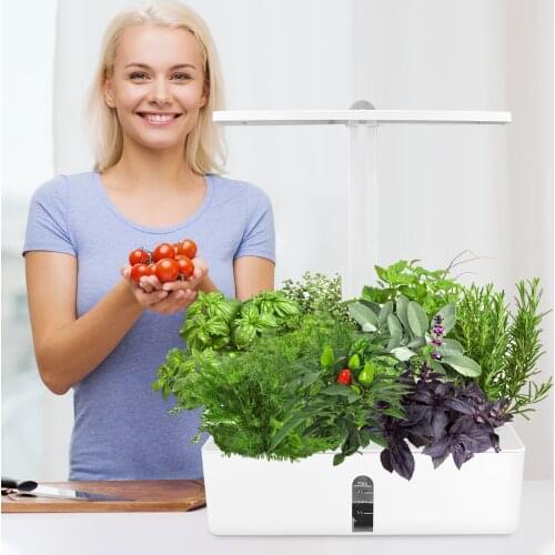 9 Smart Hydroponic Planters Growing System Home Led With Kit For Garden Planter Kitchen Smart Herb Grow Germination System