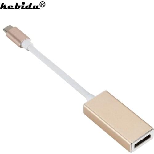 Kebidu 1080P Type C to DP Adapter USB 3.1 USB C to DisplayPort Adapter Converter Support 4K UHD for Macbook Pro Samsung Notebook