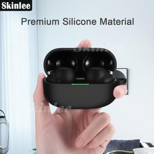 Skinlee For Sony WF-1000XM4 Case Wireless Headphone Protector Liquid Silicone Case For WF 1000XM4 Protect Cover