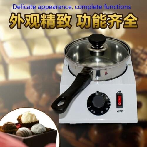 Electric Single cylinder chocolate melting furnace Tempering melting pot chocolate melter stove melting machine