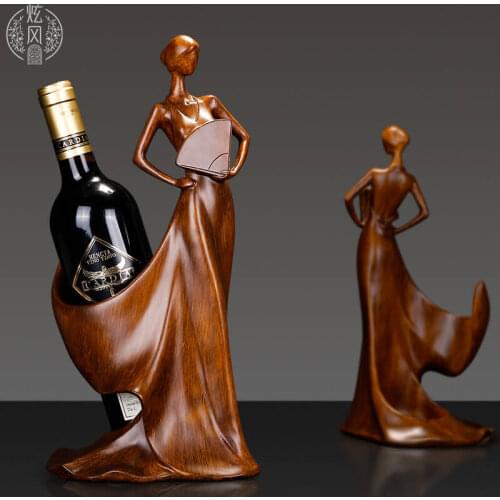 European-Style Wine Cabinet Decorations Wind Rack Home Living Room Office Cabinet Small Creative Handicraft Equipment Ornaments