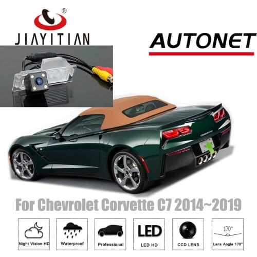 JiaYiTian Rear View Camera For Chevrolet Corvette 2014-2021 CCD Night Vision Parking backup camera license plate Camera