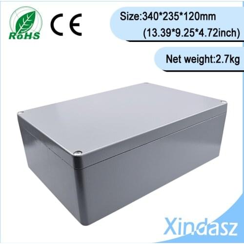 Metal electronic enclosure 340*235*120mm Metal Enclosure case for electronic board,diecast project box for craft