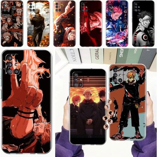 Soft Phone Case For Samsung Galaxy A51 A21s A71 A12 A31 A52 A41 A32 A02s A11 A72 A42 Clear Back Cover Funda Anime Jujutsu Kaisen