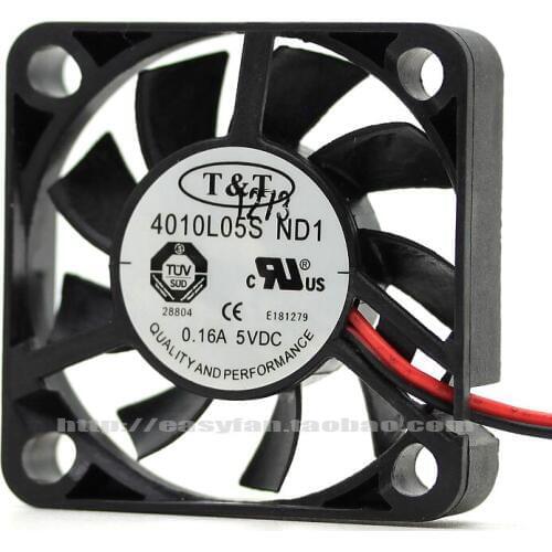 NEW T&T 4010ML05S ND1 4010 5V 0.16A 4cm silence cooling fan