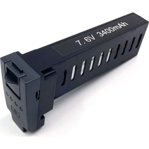 7.6V 3400mAh Rechargeable Lithium Polymer Battery High Capacity Lipo Battery Compatible with SG906 Pro 2/SG906 Max RC Drone