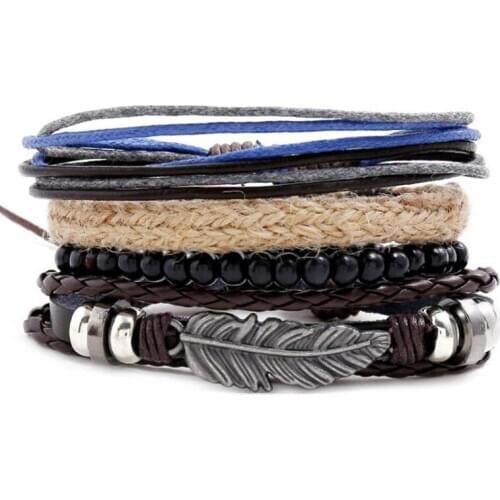 CIBOCIBO Weave Bracelet Men Bohemian Men Bracelet Trendy Jewelry Brand Design Accessorie For Men Luxury Leather Bracelet Gift