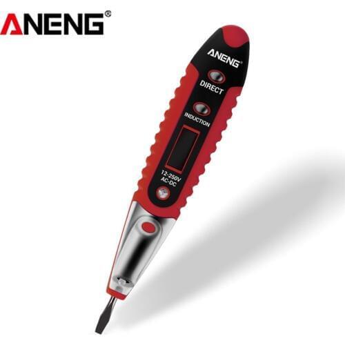 Useful Digital Test Pencil Multifunction AC DC 12-250V Tester Electrical LCD Display Voltage Detector Test Pen for Electrician