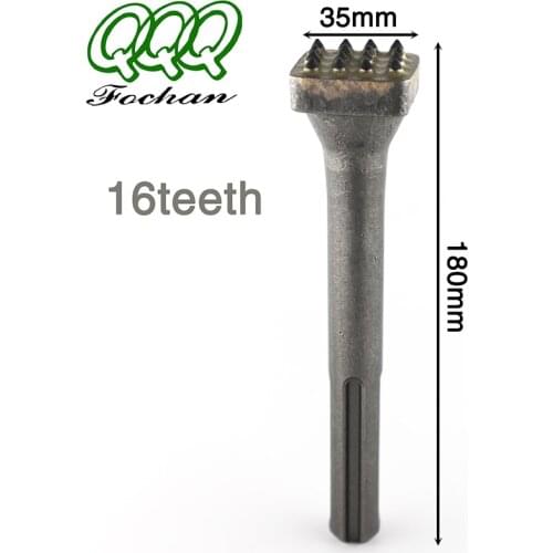 QQQ Alloy Point Groove Gouge Flat Round Electric Flower Hammer Drill Bit Stone Slab/Bridge/Wall/Cement Pavement Chisel
