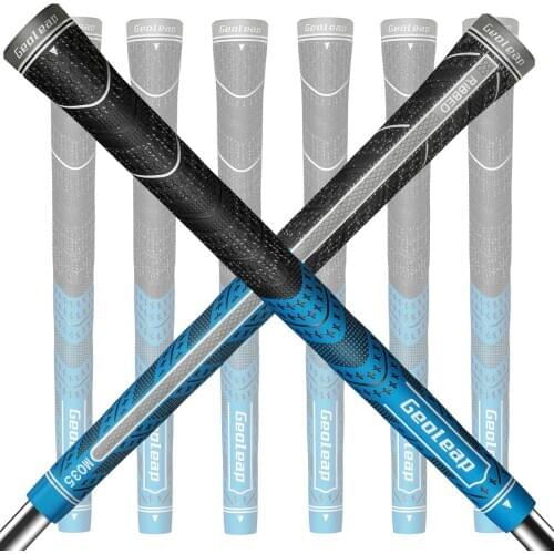 Geoleap Golf Grips Back Rib Multi Compound Rubber and Cord Hybrid Golf Club Grips 8pcs Standard/Mdisize, 5 Colors Optional
