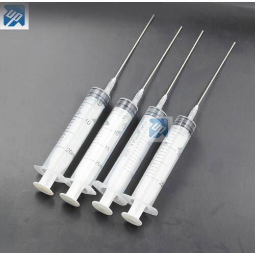 4sets 20ML syringe with 10cm long needle For Refilling Ink into CISS or refillable cartridge