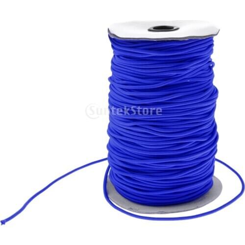 3mm Blue/Red Strong Elastic Round Bungee Rope Shock Cord Tie Down Boats Trailers Roof Rack 100m 50m 30m 20m 10m 5m 2m 1m 0.5m