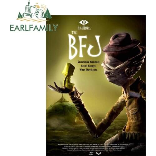 EARLFAMILY 13cm for Little Nightmare with The Giant Fashionable Decals Vinyl Anime Occlusion Scratch Car Door Protector