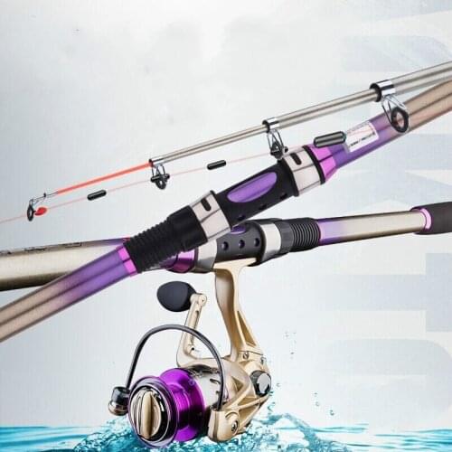 Super Hard Carbon Fiber Telescopic Fishing Canne Vara De Pesca Short Section Peche En Mer 2.1M 2.4M 2.7M 3.6M Rock Fishing Rod