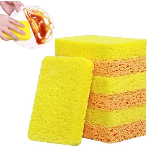 Kitchen Magic Sponge Wood Pulp Cotton Rags Dish Sponge Absorbent Scouring Sponge Pot Dish Cleaning Tools Kitchen Gadget