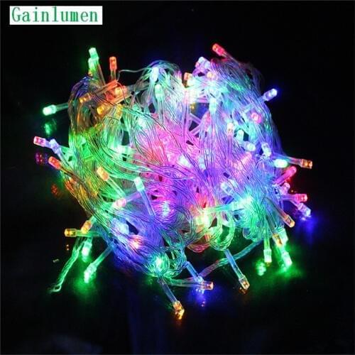 10M Waterproof 110V 220V 100 LED Holiday String lighting For Decor Home Outdoor Christmas Festival Party Fairy LED Strip light