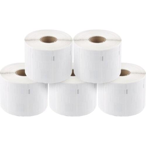 5 Roll Dymo 11351 Compatible Address Label Printer Labels Rolls - 54mm*11mm - Address Sticker- (1500 Labels/Roll)