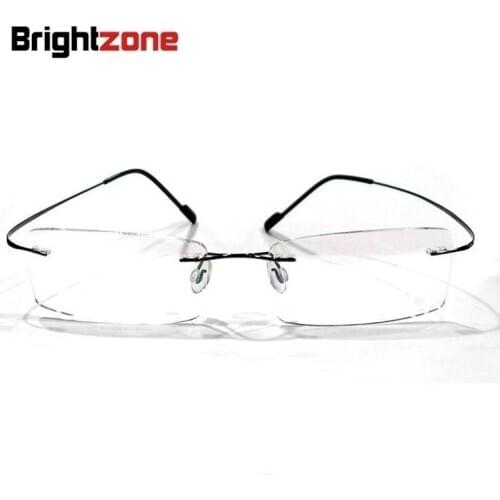 8 colors rimless non-screw high-end 100% beta pure titanium flexible eyeglasses glasses prescription spectacle optical frame