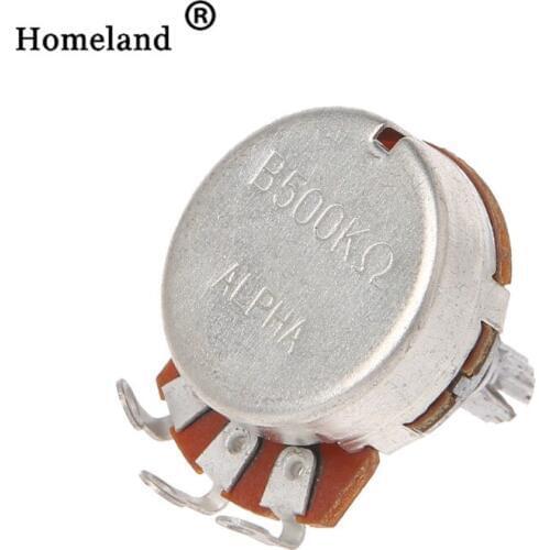Guitar Potentiometers Accessories B500K Electric Guitar Split Shaft Linear Taper Potentiometer Volume Tone Pot dropshipping