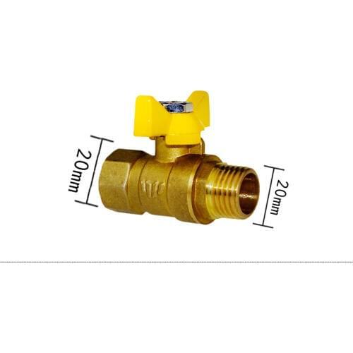 Free shipping G 1/2" 20mm Heavy-Duty Brass Shut-Off Valve Pipe fittings